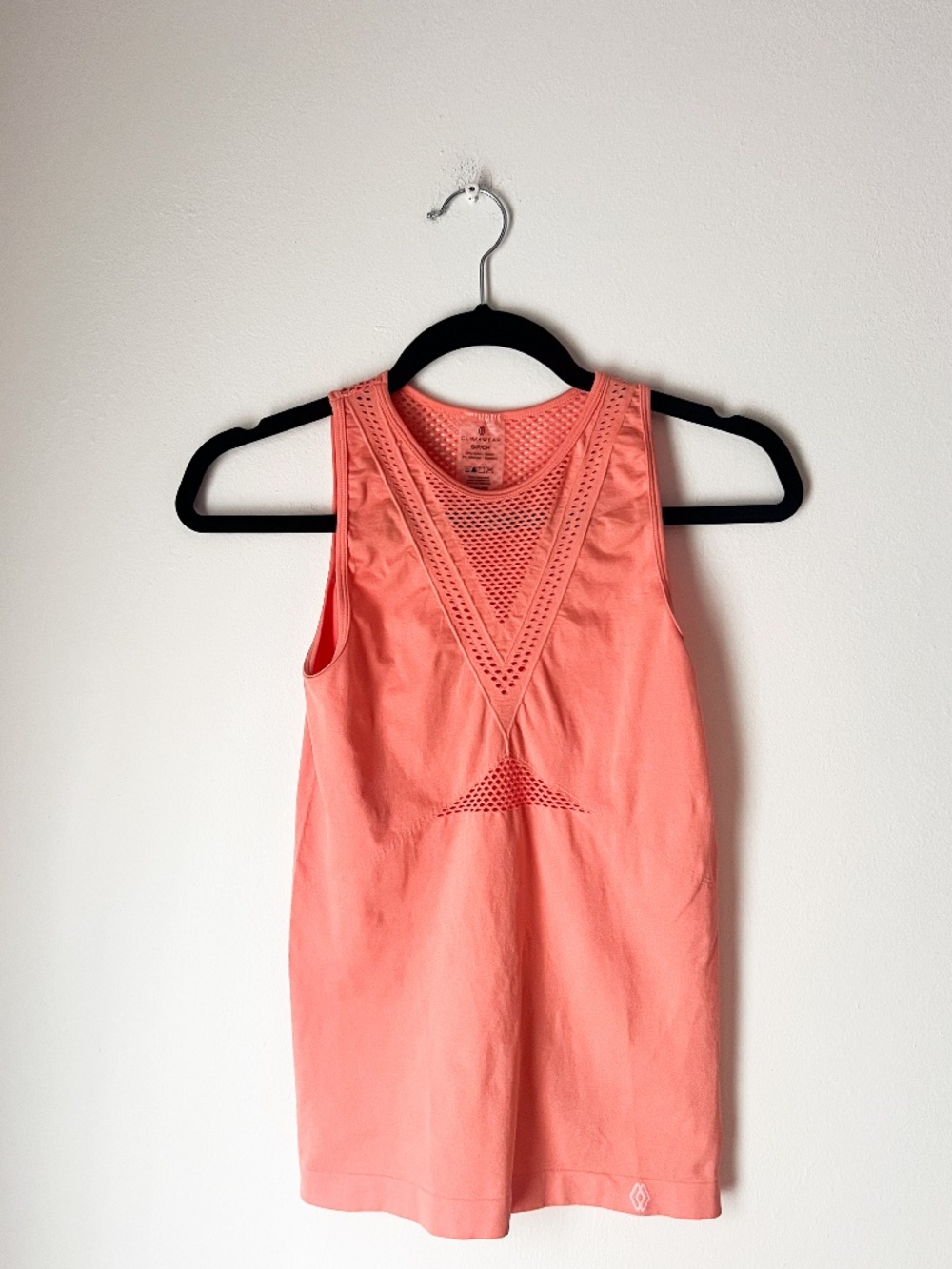 Climawear Coral Seamless Mesh Workout Tank Top Size Small Athletic Yoga Gym